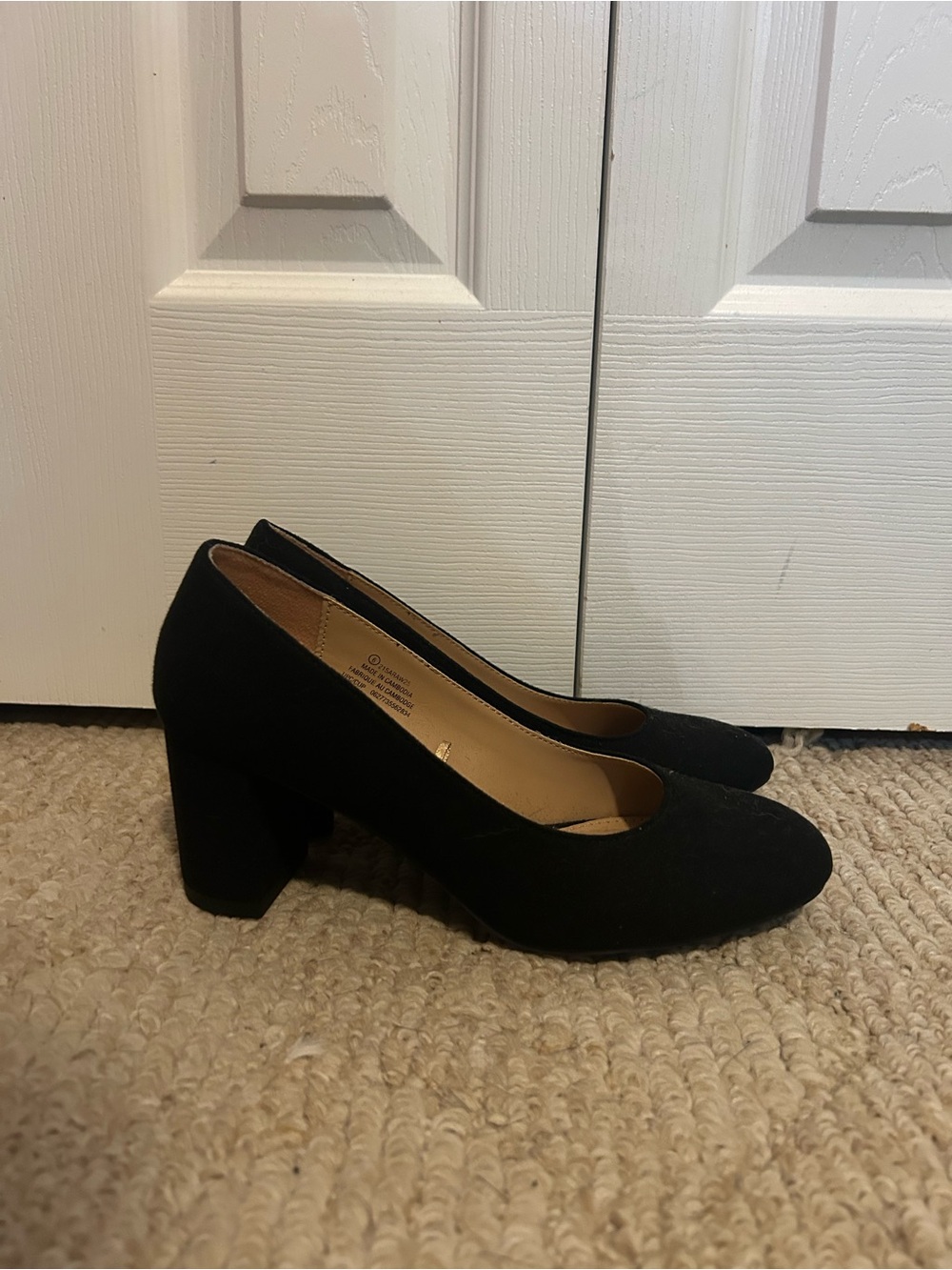 Classic Black Block Heel Pumps - Women's Dress Shoes